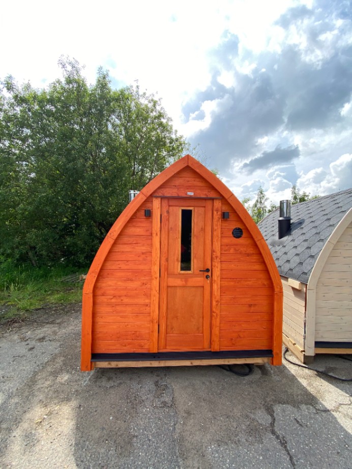 attēls, kurā attēlota koka moduļu māja