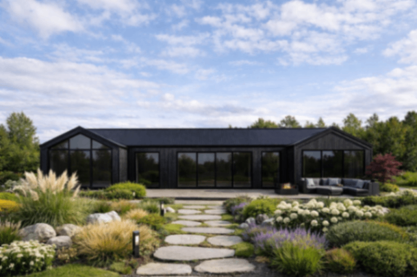 U - plānojuma ģimenes māja