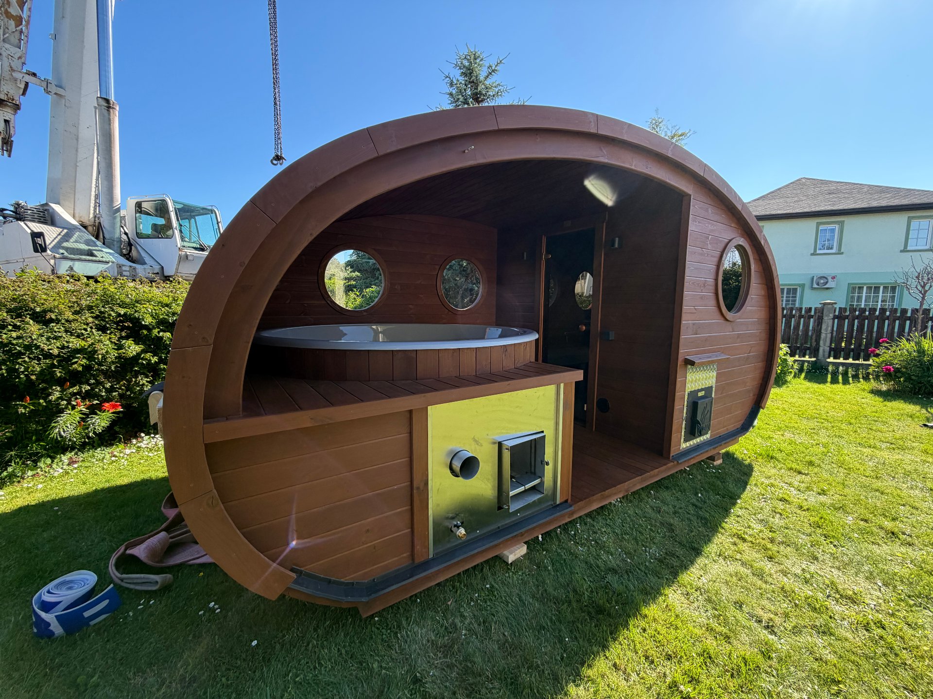 THERMOWOOD barrel sauna -HOBIT