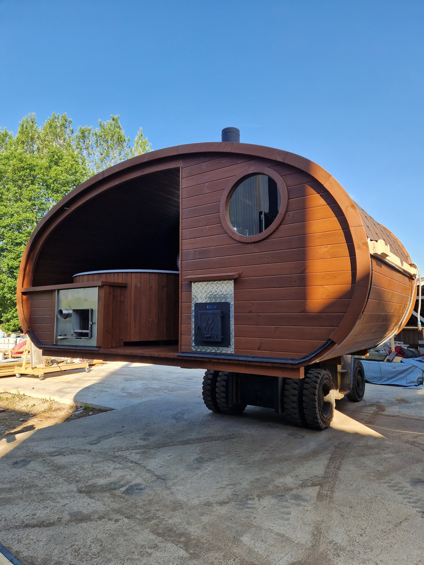 THERMOWOOD barrel sauna -HOBIT