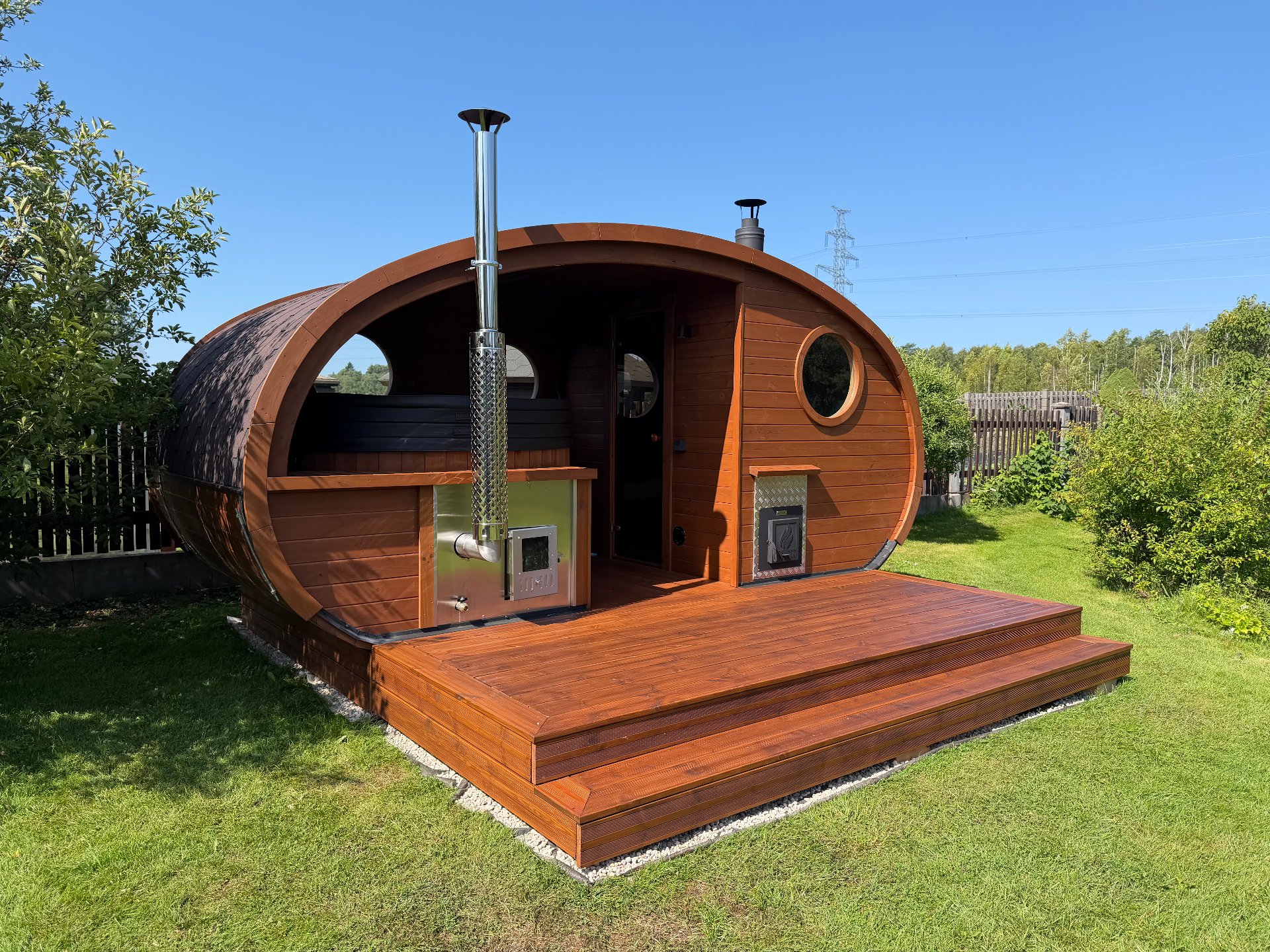 THERMOWOOD barrel sauna -HOBIT