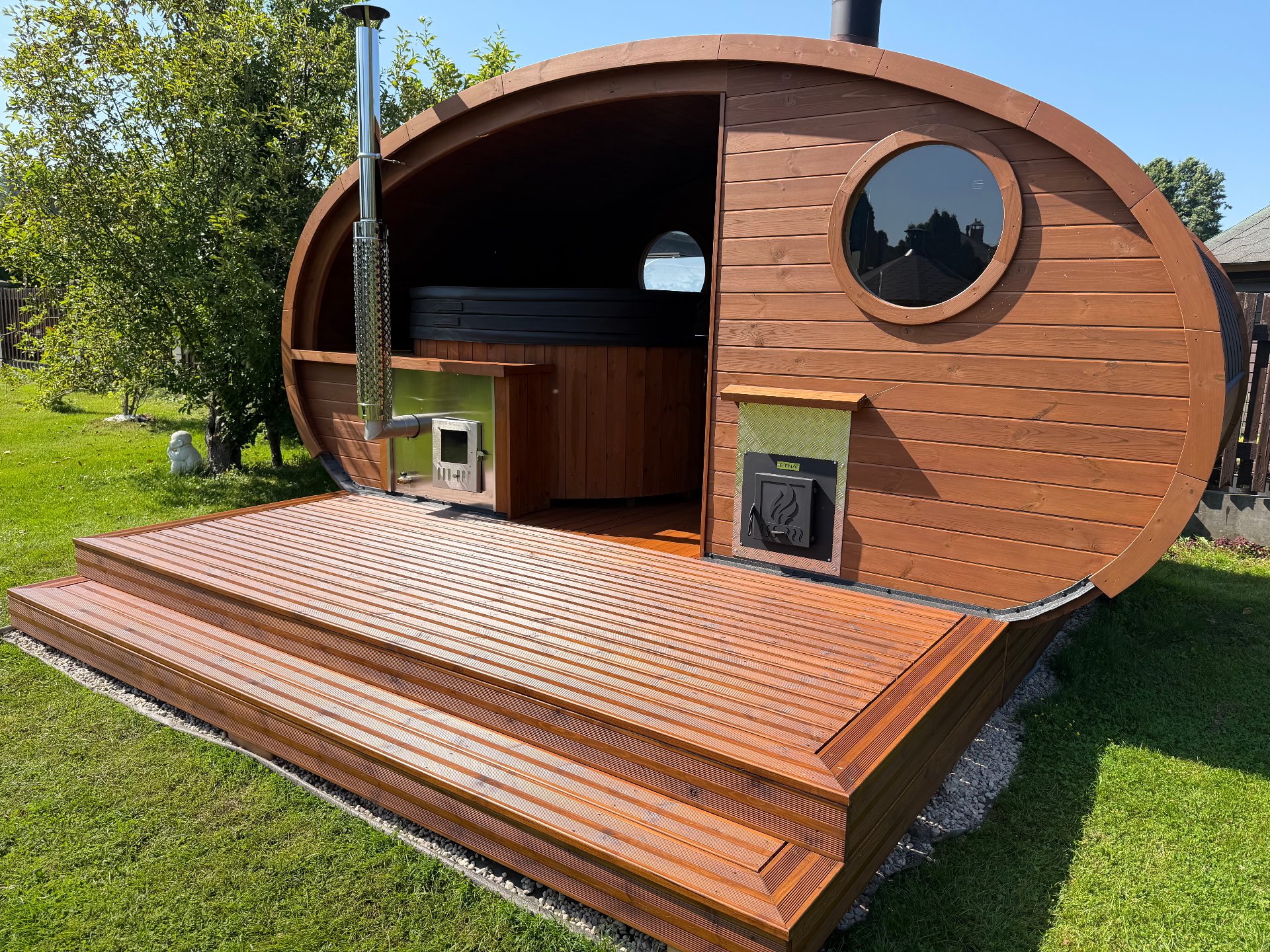 THERMOWOOD barrel sauna -HOBIT